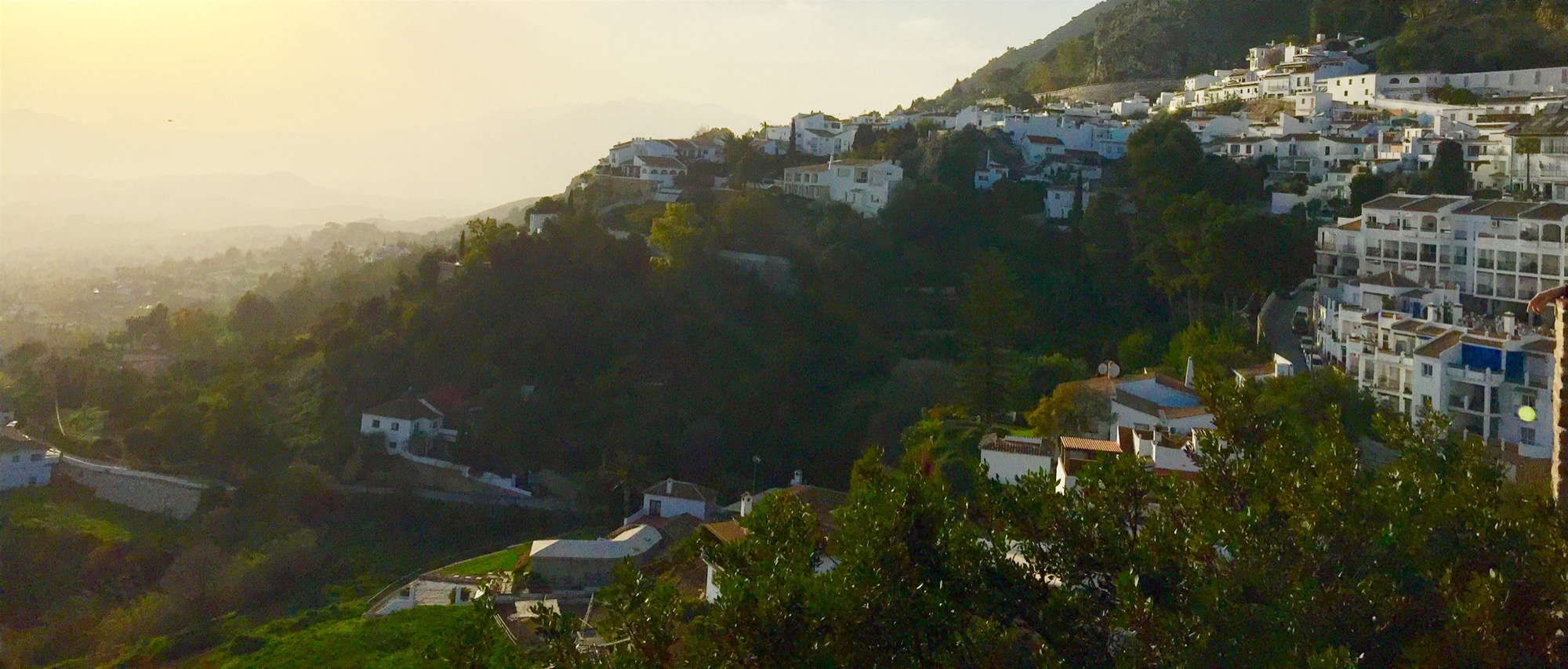 Mijas Pueblo's whitewashed homes spread across the hillside