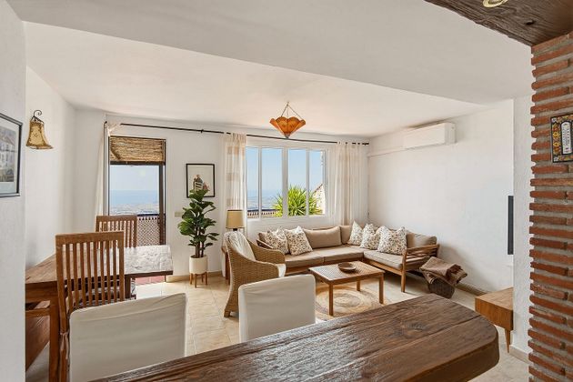 Bright living and dining room
